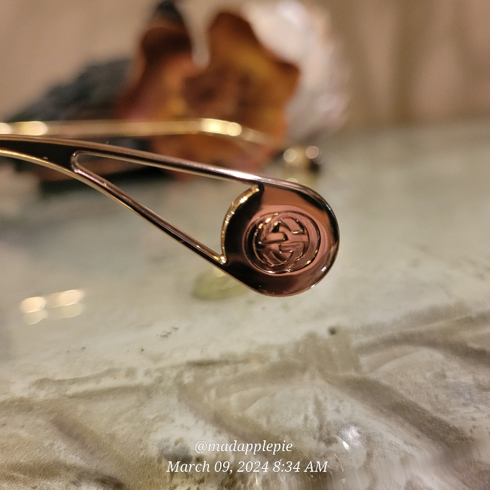 Gucci Oversized Square Havanah Pink Butterfly Sunnglases GG0453 Luxury #53 - Picture 11 of 17